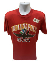 Vintage 1990&#39;s Indianapolis 500 Red T-Shirt Men’s Size Large Single Stit... - $31.99