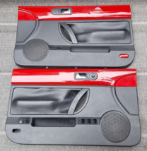 Volkswagen Beetle Door Panel SET 1998 to 2010 OEM Red/Black Convertible - $788.84