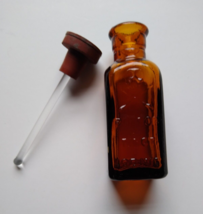 Antique Poison Medicine Brown Bottle Dauber Skull Crossbones TINCT Iodin... - $36.34