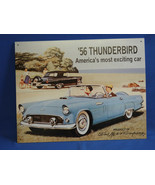 56 Thunderbird Vintage Look Ford Motor Company Ad Out Of Print Metal Sig... - £18.43 GBP