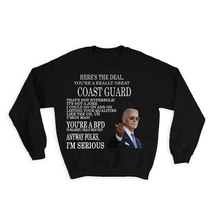 Gift For Coast Guard Joe Biden : Gift Sweatshirt Best Coast Guard Gag Great Humo - £22.92 GBP