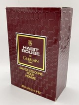 Habit Rouge De Guerlain 6.8oz/200ml Eau De Cologne Splash Vintage - New In Box - £188.33 GBP