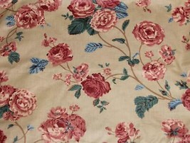 VTG Raymond Waites Rambling Roses Shabby Polished Cotton Fabric BTY 54&quot; OOP 1995 - £12.78 GBP