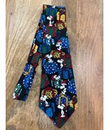 Vintage Peanuts Snoopy Do Not Open ‘Til Christmas Tie 100% Silk - €16,97 EUR