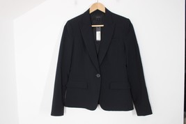 Theory 4 Blue Gabe B 2 Urban Wool Stretch One-Button Peak Lapel Blazer Jacket - £50.00 GBP