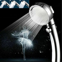 3 In 1 High Pressure Shower Head Handheld Shower Head Only With On/Off/P... - £14.94 GBP