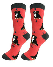Bernese Mountain Dog Socks Full Body Fun Novelty Dress Casual Unisex SOX... - $11.34