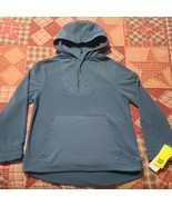 All In Motion™ ~ Medium ~ Top Notch Teal ~ 1/4 Zip ~ Drawstring Hoodie ~... - $22.44