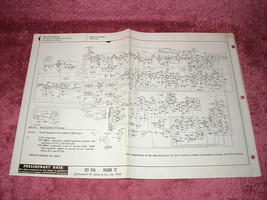 PHILCO RECEIVER Chassis Schematic 50-T1477, 50-T1478, 50-T1479, 50-T1481 - £4.69 GBP