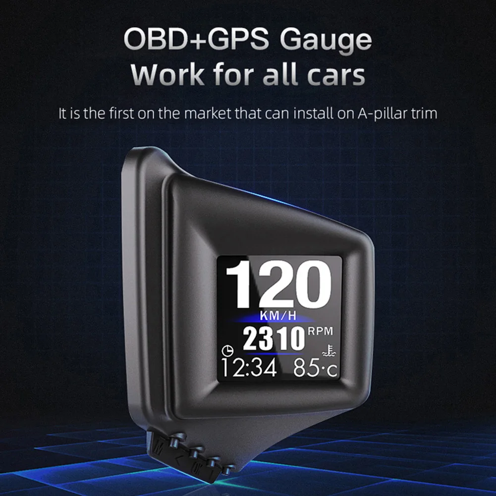 GPS+OBD Dual Mode Car Head-up Display - Multi-function HUD Gadget - £29.81 GBP