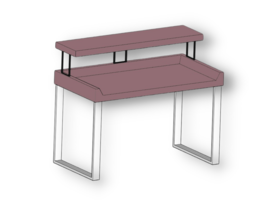 Fiberglass Folding Table TFD-DS 244 with TFD 4&#39; Upper Shelf - £1,369.84 GBP