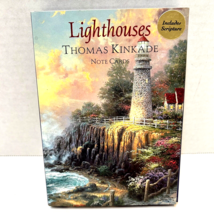 Vintage 1997 Thomas Kinkade Lighthouses 10 Note Cards with 10 Envelopes Complete - £10.89 GBP