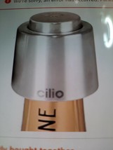 Wine Stopper Cilio Air Tight Drip Proof Stainless Steel - £6.95 GBP