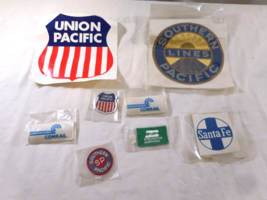 Union Pacific Steam Locomotive Train Railroad Engine Car DECAL  Railroad Patches - $11.88