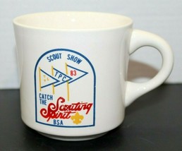 Vintage 1983 Boy Scout Show Catch The Scouting Spirit BSA Coffee Mug Cup... - $14.85