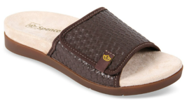 Spenco Charlotte Size US 5.5 W WIDE EU 35.5 Women&#39;s Leather Slide Sandal... - $24.35 CAD