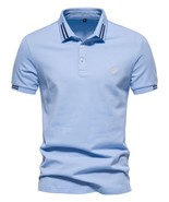 Men&#39;s Embroidered Striped Short Sleeve Polo - €32,98 EUR