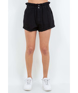 American Bazi High Waist Paper Bag Shorts - $32.15 CAD
