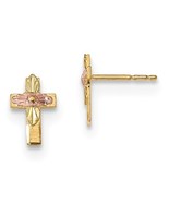 Black Hills Gold 10K Tri-Color Cross Earrings - €167,31 EUR