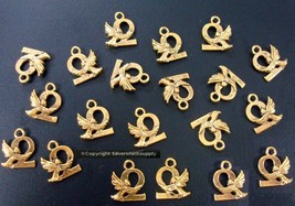 20 Ant Gold plated Angel earring pendant charms you can dangle from CFP123 - £2.33 GBP