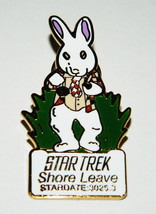 Classic Star Trek TV Series 14th Episode Shore Leave Logo Metal Cloisonn... - $11.64