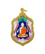 Lp Ruay Famous Monk Enamel Talisman Buddha Thai Amulet Magic Pendant Gol... - £15.63 GBP
