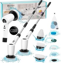 Electric Spin Scrubber Upgrade Electric Spin Cordless Tub and Tile Scrubber with - £55.92 GBP