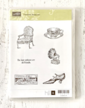 Stampin' Up Timeless Treasures Stamp Set, 6 pc gently used cling mount, ... - $16.80