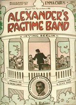 Alexander Ragtime Band Sheet Music Irving Berlin 1938 Emma Carus Alice Faye  - £6.18 GBP