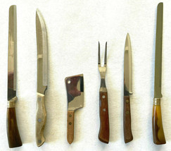 Mixed Lot Vintage Kitchen Knives-Random Sheffield Regent Sherwood Vanadi... - £25.76 GBP