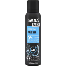 ISANA Men deodorant spray: FRESH 0% Aluminum 150ml /5 fl oz -FREE SHIPPING - $9.41