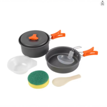 Outdoor Cookware Set | Portable Non-Stick Camping Pot &amp; Pan Kit - $43.99