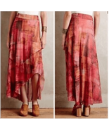 Anthropologie Weston Fallen Sun Maxi Skirt Asymmetrical $118 XL - €33,37 EUR