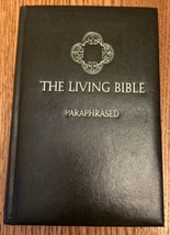 The Living Bible Paraphrased Green Padded Hardcover 1972 Vintage Tyndale - £13.15 GBP