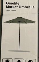 Ginelite  9FT Patio Umbrella  Olefin Outdoor Umbrella  No Fading Olive NEW - £55.74 GBP