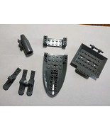 Lot Of 7 Dark Gray Lego Parts,  Unique Designs - $9.90