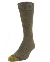 Gold Toe Mens Sub Marl Flat Socks-1 Pair Color Green Size 10-13 - £15.51 GBP