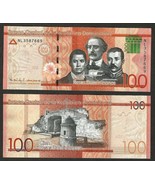 DOMINICAN REPUBLIC 2019 UNC 100 Pesos Dominicanos Banknote Paper Money P... - £3.53 GBP