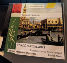Puccini; Rota; Verdi - Passione Italiana  Audio CD &amp; BOOKLET ONLY - $36.88 MXN