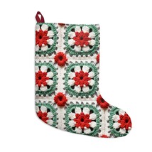 Christmas Granny Square Crochet, Cottagecore Winter Classic, Seasonal Holiday -  - £23.73 GBP