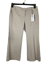 Express Womens Editor Crop Pants Size 4 Taupe Low Rise Business Casual - £9.31 GBP