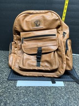 Vintage EUROPAC LEATHER BACKPACK  Preowned. - £31.29 GBP