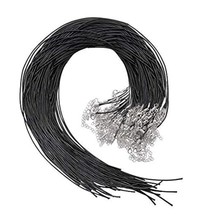 50Pcs Necklace Cord Black Waxed Cotton Cord For Necklace Making And Brac... - £12.78 GBP