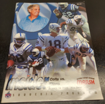 Indianapolis Colts Vs. Tennessee Titans Insider Souvenir Program January 16,2000 - £9.57 GBP