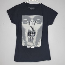 Tupac Girls Shirt Medium 2Pac Keep Ya Head Up Graphic Ladies 2PAC - $14.96