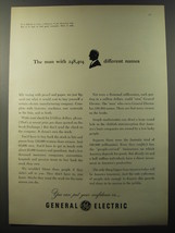 1953 General Electric Ad - The man with 248,404 different names - $18.49