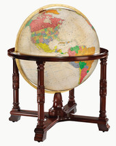 Replogle Diplomat Illuminated 32 Inch Floor World Globe, Antique - $13,810.50