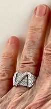 Vintage 42 LeVian Diamond Wedding Anniversary Band Ring 1.26 Carat Diamo... - £700.64 GBP