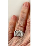 Vintage 42 LeVian Diamond Wedding Anniversary Band Ring 1.26 Carat Diamo... - $891.00