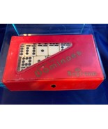 Traditional Set Of Double Nine Dominoes In a Vinyl Case Pre-Owned - $27.06 CAD
